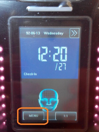 منوی دستگاه VF6000